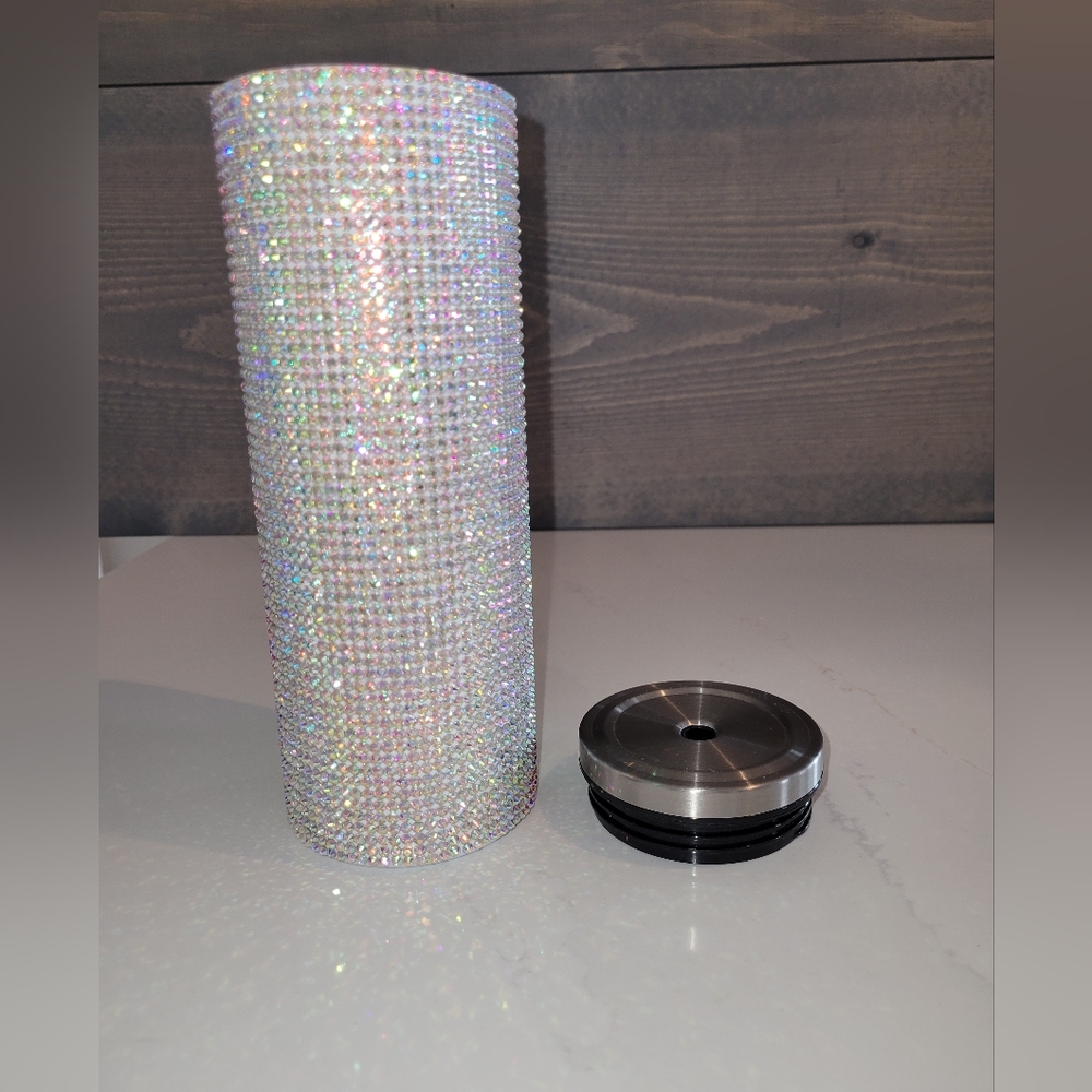 Bougie tumbler w/metal straw